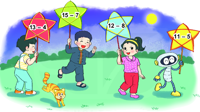Bài 12: Bảng trừ (qua 10) 1 1