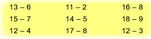 Bài 12: Bảng trừ (qua 10) 6