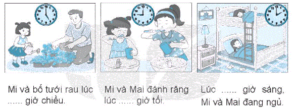 Giải bài 29: Ngày - giờ, giờ - phút (tiết 1) trang 106 Vở bài tập toán 2 - Kết nối tri thức với cuộc sống 1