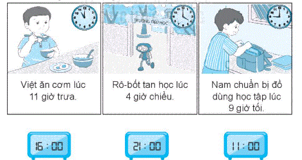 Giải bài 29: Ngày - giờ, giờ - phút (tiết 1) trang 106 Vở bài tập toán 2 - Kết nối tri thức với cuộc sống 3