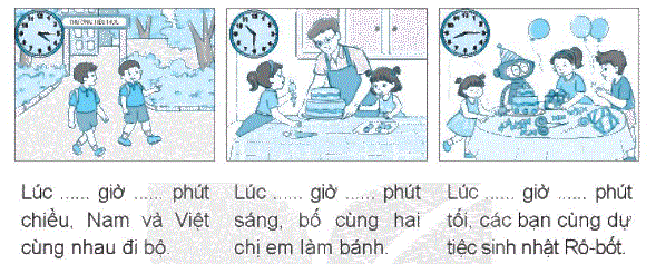 Giải bài 29: Ngày - giờ, giờ - phút (tiết 2) trang 108 Vở bài tập toán 2 - Kết nối tri thức với cuộc sống 1