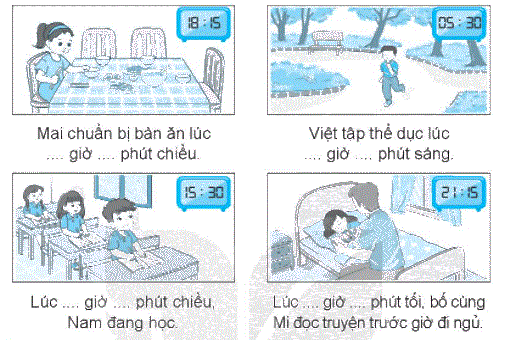 Giải bài 29: Ngày - giờ, giờ - phút (tiết 2) trang 108 Vở bài tập toán 2 - Kết nối tri thức với cuộc sống 5