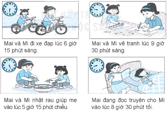 Giải bài 29: Ngày - giờ, giờ - phút (tiết 2) trang 108 Vở bài tập toán 2 - Kết nối tri thức với cuộc sống 7