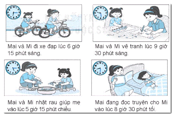 Giải bài 29: Ngày - giờ, giờ - phút (tiết 2) trang 108 Vở bài tập toán 2 - Kết nối tri thức với cuộc sống 8