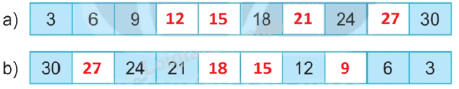 Giải bài 5: Bảng nhân 3, bảng chia 3 (tiết 1) trang 13 vở bài tập Toán 3 - Kết nối tri thức với cuộc sống 1 2