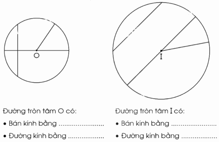 Giải bài 54: Hình tròn. Đường tròn trang 15, 16, 17, 18 vở bài tập Toán 5 - Cánh diều 0 1
