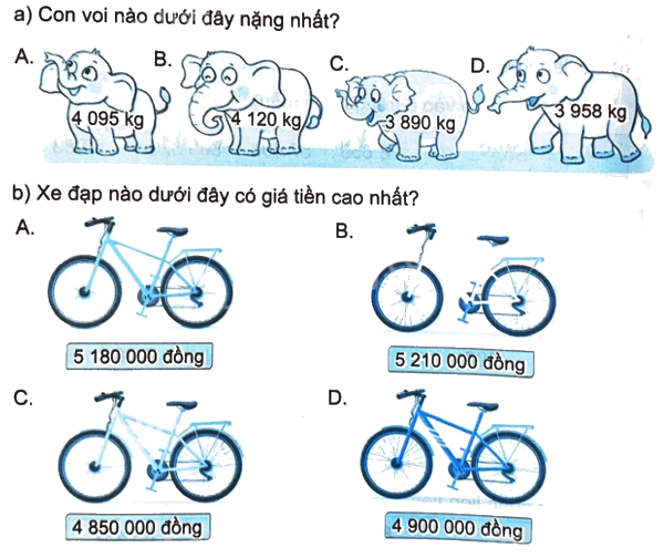 Giải bài 67: Ôn tập số tự nhiên (tiết 2) trang 106 vở bài tập Toán 4 - Kết nối tri thức với cuộc sống 3