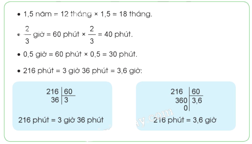Giải bài 68: Ôn tập về các đơn vị đo thời gian trang 54, 55 vở bài tập Toán 5 - Cánh diều 1 1