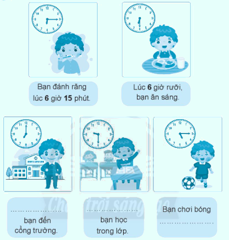 Giải bài: Giờ , phút, xem đồng hồ VBT toán 2 - Chân trời sáng tạo 14
