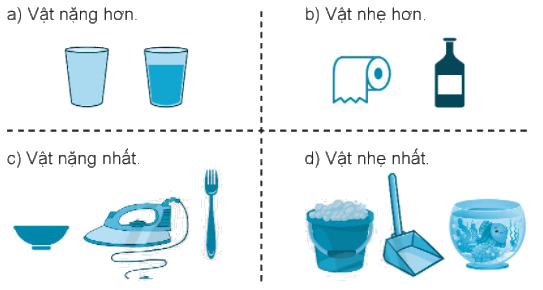 Giải bài. Nặng hơn, nhẹ hơn VBT Toán 2 - Chân trời sáng tạo 0 1