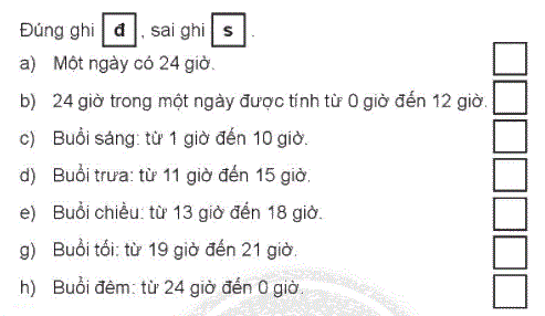 Giải bài: Ngày, giờ (trang 111) Vở bài tập toán 2 - Chân trời sáng tạo 1 1