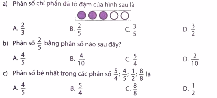 Giải phần A. Tái hiện, củng cố trang 2 Bài tập phát triển năng lực Toán 5 1