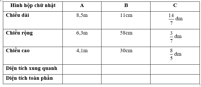 Giải Phần A. Tái hiện, củng cố trang 8 Bài tập phát triển năng lực Toán 5 tập 2 6