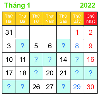 Ngày - Tháng 3