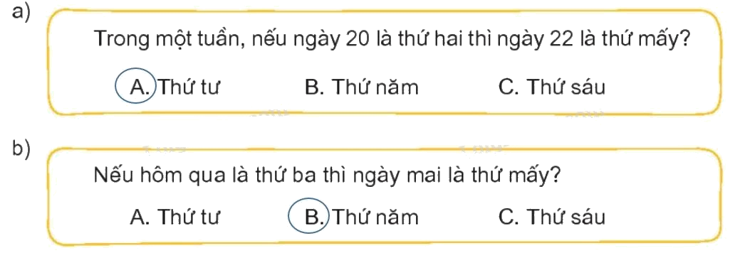 Toán lớp 1 trang 100 bài 40: Ôn tập hình học và đo lường - SGK Kết nối tri thức 13