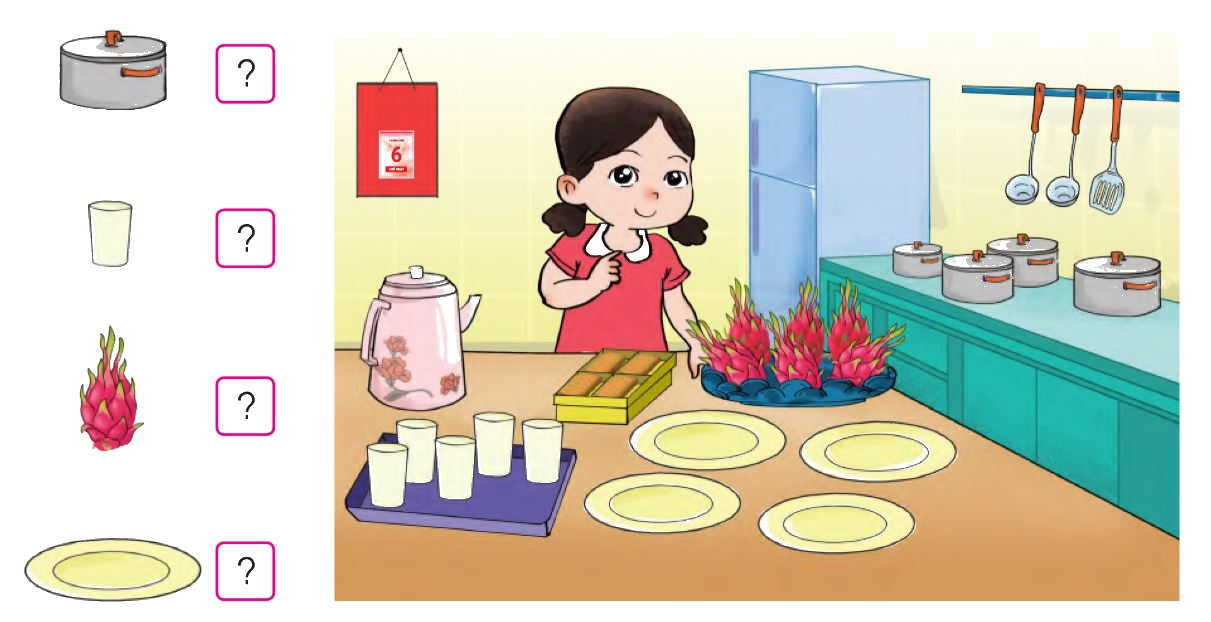 Toán lớp 1 trang 12 - Các số 4, 5, 6 - SGK Cánh diều 7