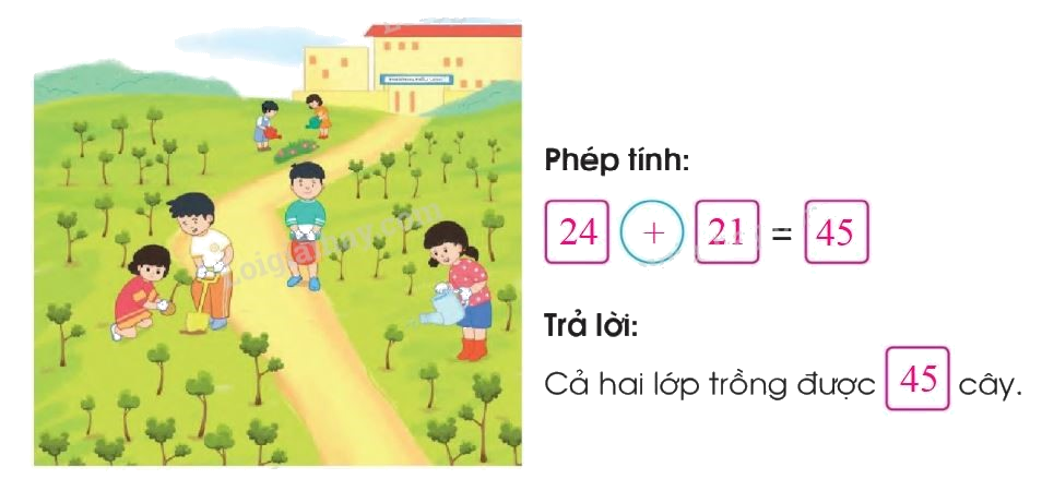 Toán lớp 1 trang 134 - Phép cộng dạng 25+14 - SGK Cánh diều 8