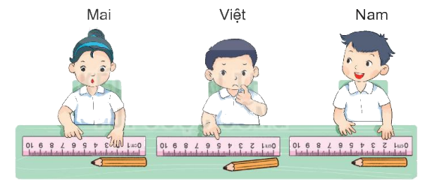 Toán lớp 1 trang 32 - Bài 26: Đơn vị đo độ dài - SGK Kết nối tri thức 0 1