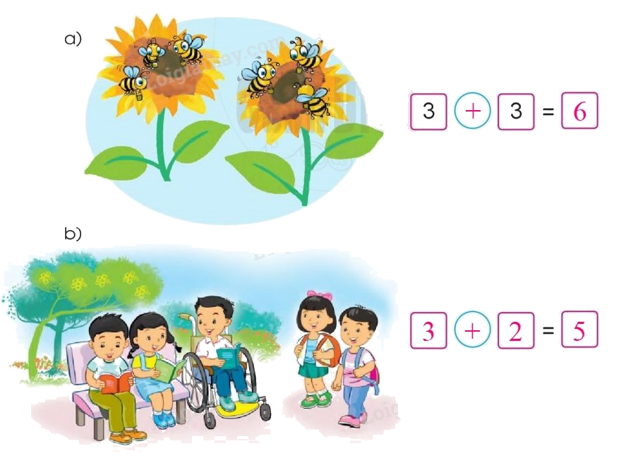 Toán lớp 1 trang 40 - Phép cộng trong phạm vi 6 (tiếp theo) - SGK Cánh diều 7