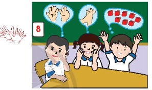 Toán lớp 1 trang 42 - Số 8 - SGK Chân trời sáng tạo 2