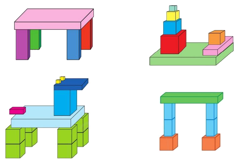 Toán lớp 1 trang 52 - Khối hộp chữ nhật, khối lập phương - SGK Cánh diều 2