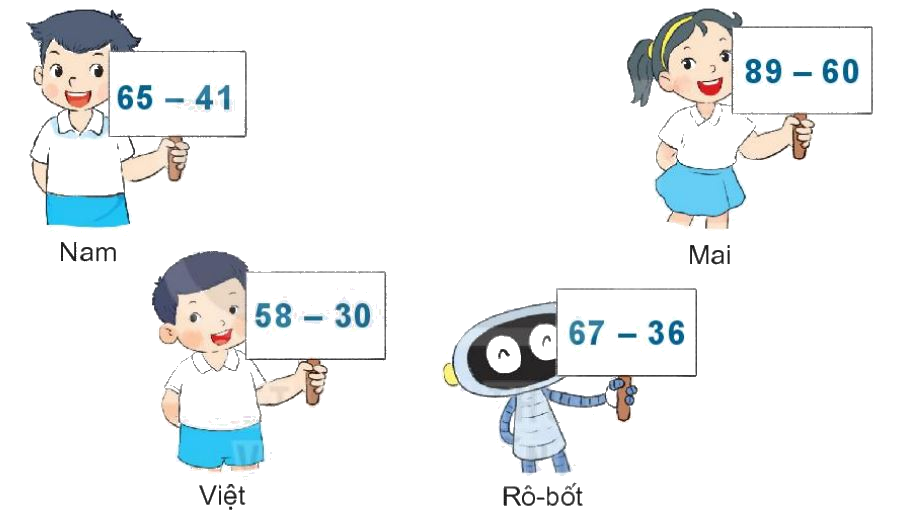 Toán lớp 1 trang 58 - Bài 32: Phép trừ số có hai chữ số cho số có hai chữ số - SGK Kết nối tri thức 15