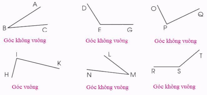 Toán lớp 3 trang 101 - Góc vuông, góc không vuông - SGK Cánh diều 4