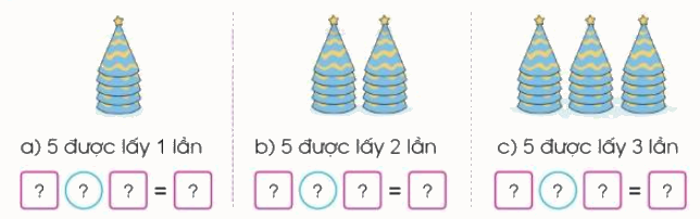 Toán lớp 3 trang 14 - Ôn tập về phép nhân, bảng nhân 2, bảng nhân 5 - SGK Cánh diều 3