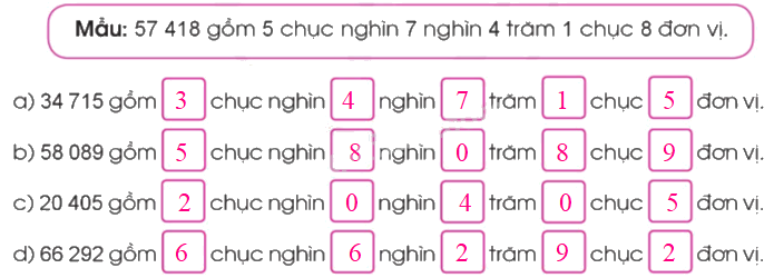 Toán lớp 3 trang 15 - Các số trong phạm vi 100 000 (tiếp theo) - SGK Cánh diều 6