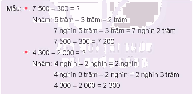 Toán lớp 3 trang 41 - Phép trừ trong phạm vi 10 000 - SGK Kết nối tri thức 6