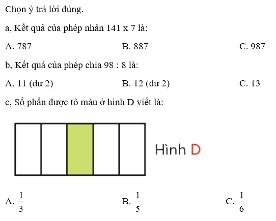 Toán lớp 3 trang 69 - Em làm được những gì - SGK Chân trời sáng tạo 2 1