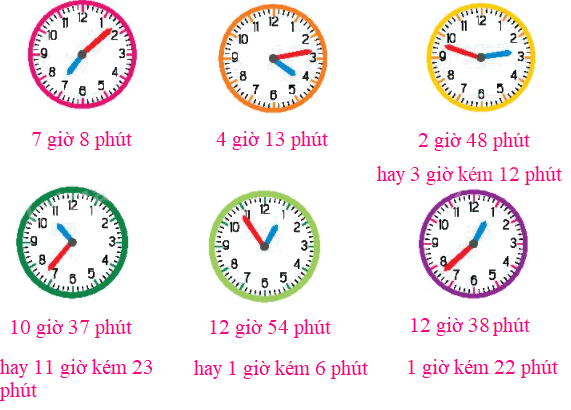 Toán lớp 3 trang 71 - Xem đồng hồ - SGK Chân trời sáng tạo 2