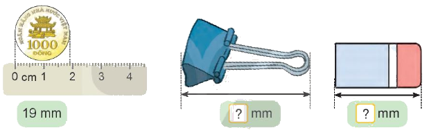 Toán lớp 3 trang 93 - Thực hành và trải nghiệm với các đơn vị Mi-li-mét, gam, mi-li-lít, độ C - SGK Kết nối tri thức 0 1