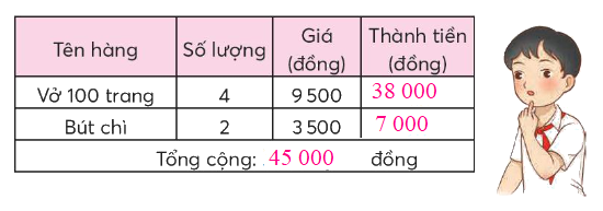 Toán lớp 4 trang 23 - Bài 8: Bài toán giải bằng ba bước tính - SGK Chân trời sáng tạo 4