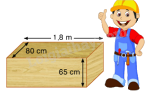 Toán lớp 5 Bài 118. Diện tích xung quanh và diện tích toàn phần của hình hộp chữ nhật - SGK Bình Minh 1