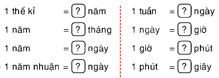 Toán lớp 5 Bài 127. Ôn tập các đơn vị đo thời gian - SGK Bình Minh 0 1