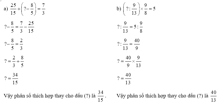 Toán lớp 5 Bài 152. Ôn tập về các phép tính với phân số - SGK Bình Minh 2 2