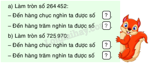 Toán lớp 5 Bài 4. Ôn tập về ước lượng và làm tròn số - SGK bình minh 1