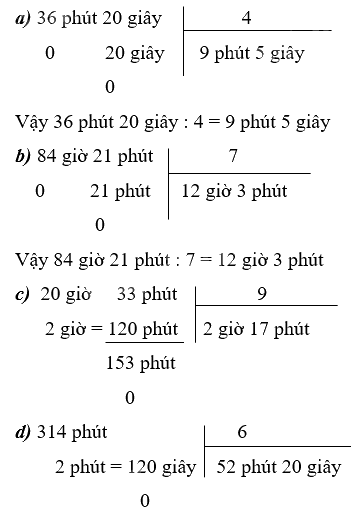 Toán lớp 5 Bài 81. Chia số đo thời gian - SGK chân trời sáng tạo 0 1